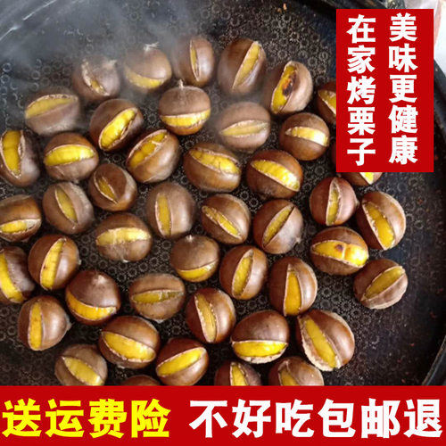 2025正宗迁西野生农家现摘即食小板栗生新鲜散装毛栗子5斤油锥栗 - 图1