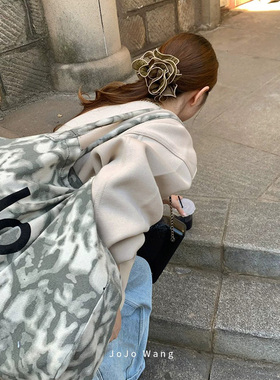 洋气绣球~木耳发圈气质头饰女扎头发发饰高级感洋气韩国时尚头绳