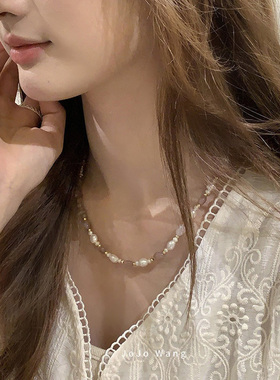 温柔的草莓晶~天然石清透夏日串珠手串手链女秋冬高颜值小众精致