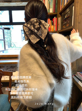 异域得很美！阿育娅方巾发圈