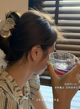 纯欲小白人鱼姬抓夹头饰扎头发饰