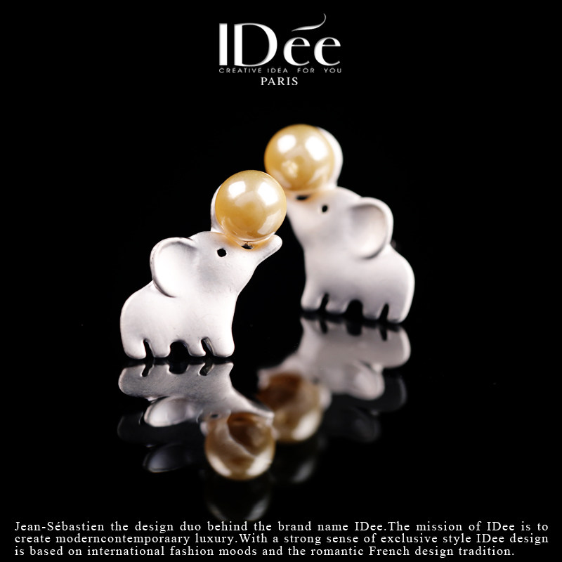 法国idee小象高级感轻奢小众耳钉 idee耳钉