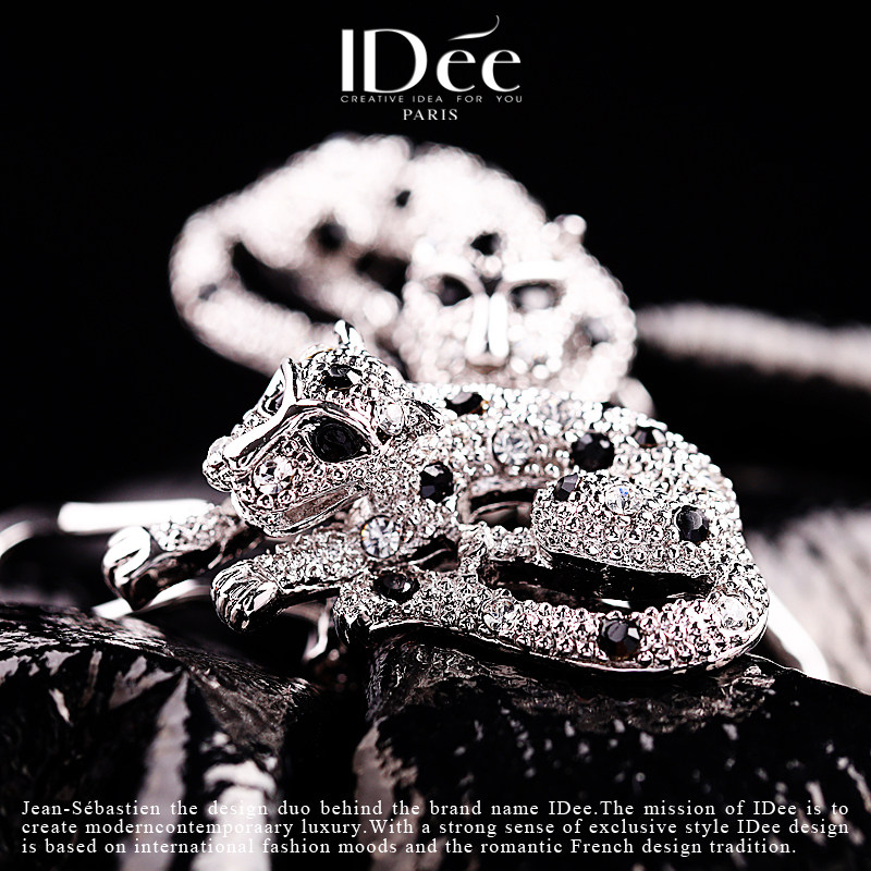 法国idee豹子女轻奢小众设计感颈链 idee组合套装