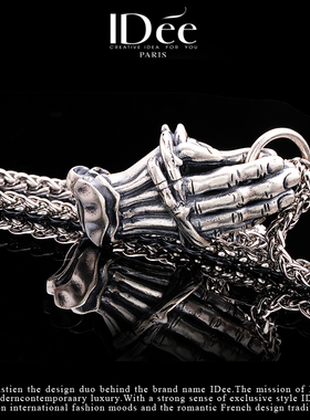 法国IDee祈祷银项链男项链925