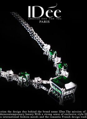 轻奢小众艺术项链套装饰品