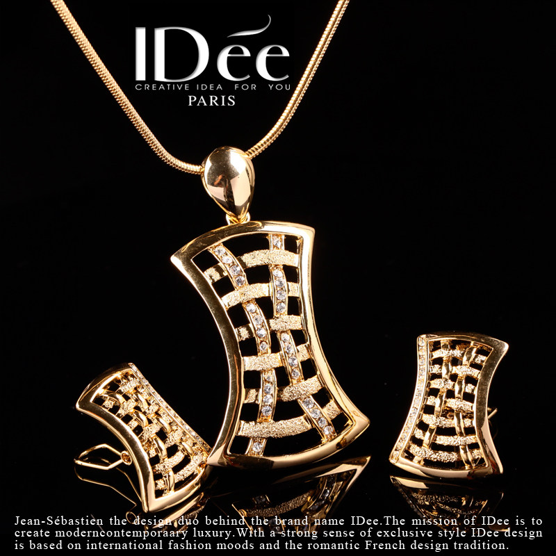 法国idee编织大女长款嘻哈新款耳钉 idee耳钉