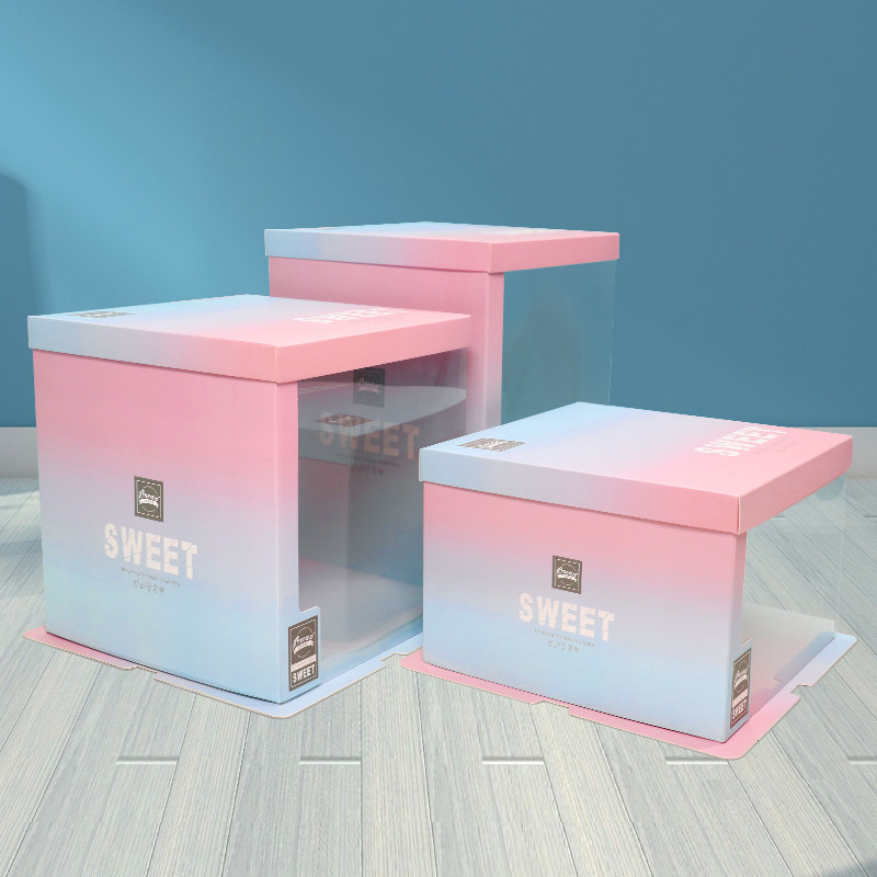 半透明生日蛋糕盒子厂家直销六/八寸6/8寸10寸12寸双层加高包装盒,淘宝优惠券,粉丝福利购,淘宝优惠卷