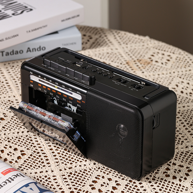 复古磁带收录机经典怀旧卡带机收音录音蓝牙可充电便携磁带播放机 - 图1