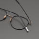 Montura de gafas miopes de temperamento ultraligero de titanio puro informal