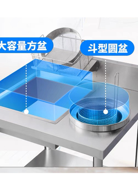 加厚不锈钢商用裹粉台