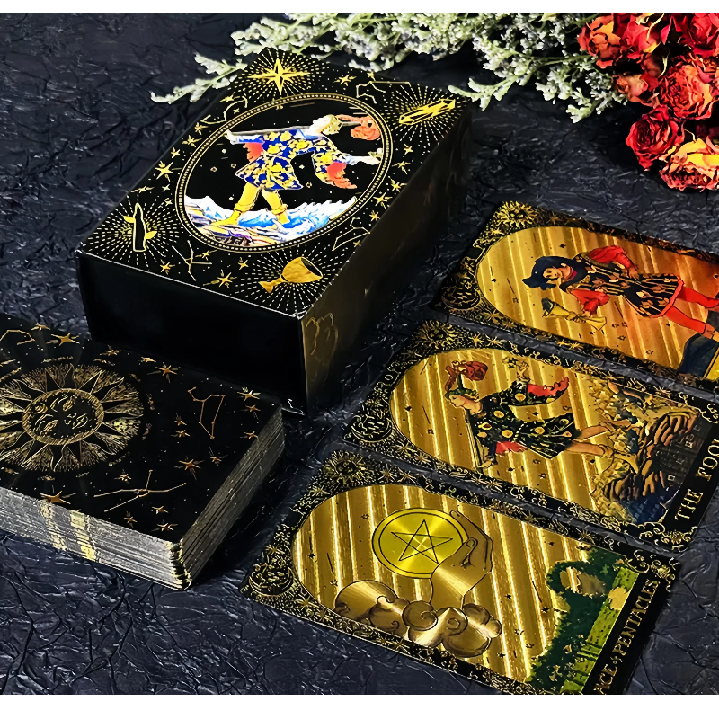 Подлинная популярная коллекционная карта Waiteta Luo карточная классическая коллекция с горячим тиснением PET рекомендуется для начинающих 78 профессиональный полный набор
