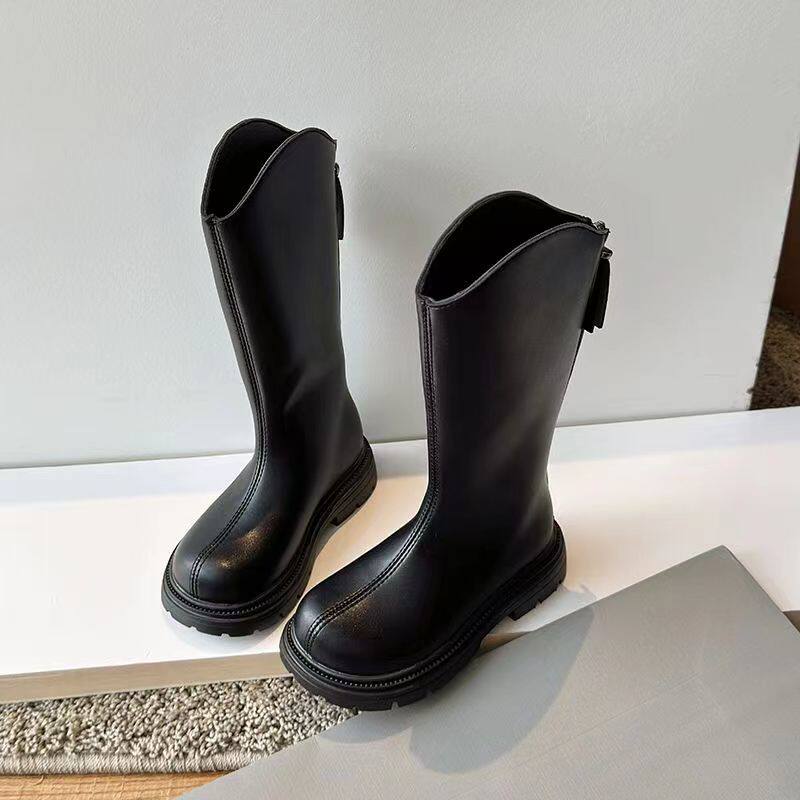 女童靴子2025新款春秋长靴儿童长筒靴秋冬大童马丁靴高筒秋季皮靴,淘宝优惠券,粉丝福利购,淘宝优惠卷