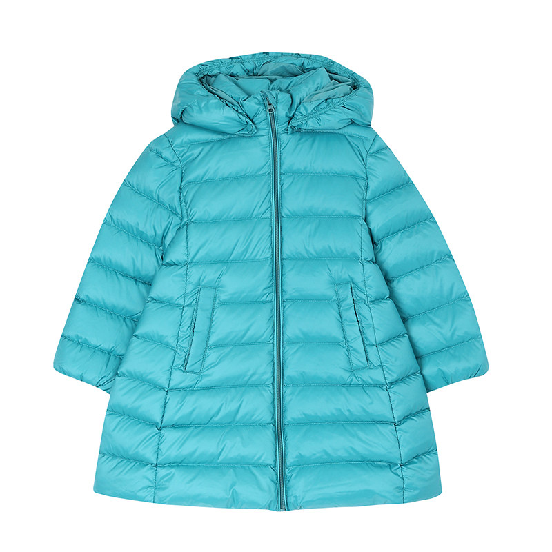 允儿妈女童冬季小众简约长款羽绒服 宝宝90白鸭绒羽绒外套上衣潮,淘宝优惠券,粉丝福利购,淘宝优惠卷