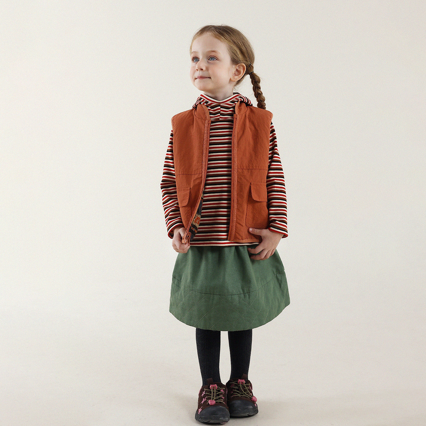 允儿妈女童冬季加绒连帽条纹纯色打底衫宝宝加厚长袖儿童上衣T恤,淘宝优惠券,粉丝福利购,淘宝优惠卷