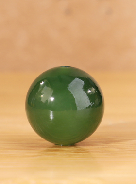 天然俄料碧玉圆珠精品精选菠菜绿