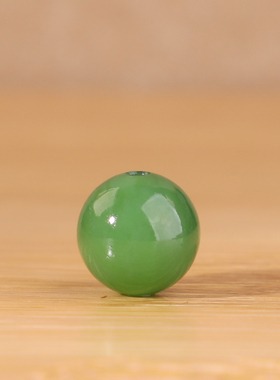 碧玉圆珠果绿色单颗精品苹果绿