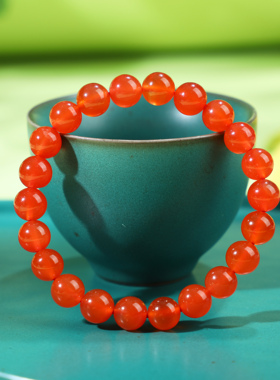 【帝廷】荧光满到溢出南红手串