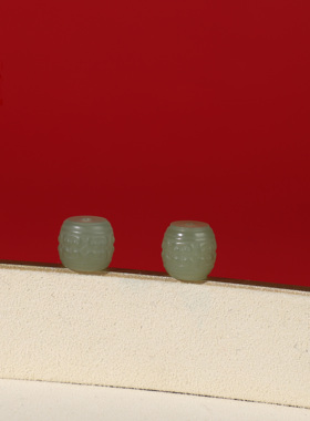 手链和田玉回纹桶珠精工散珠