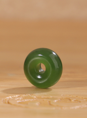 天然俄料碧玉面包圈隔片隔珠