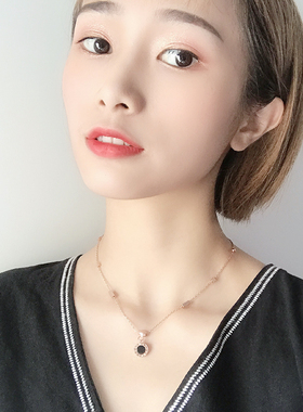 钛钢项链女小众小众设计