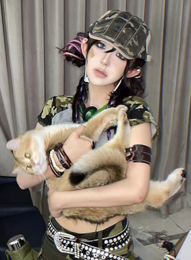 哥特暗黑臂环朋克复古手带男女机能风双扣皮手环手镯复古朋克风潮