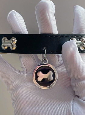 朋克小狗choker手环项朋克风手链链条亚文化暗黑