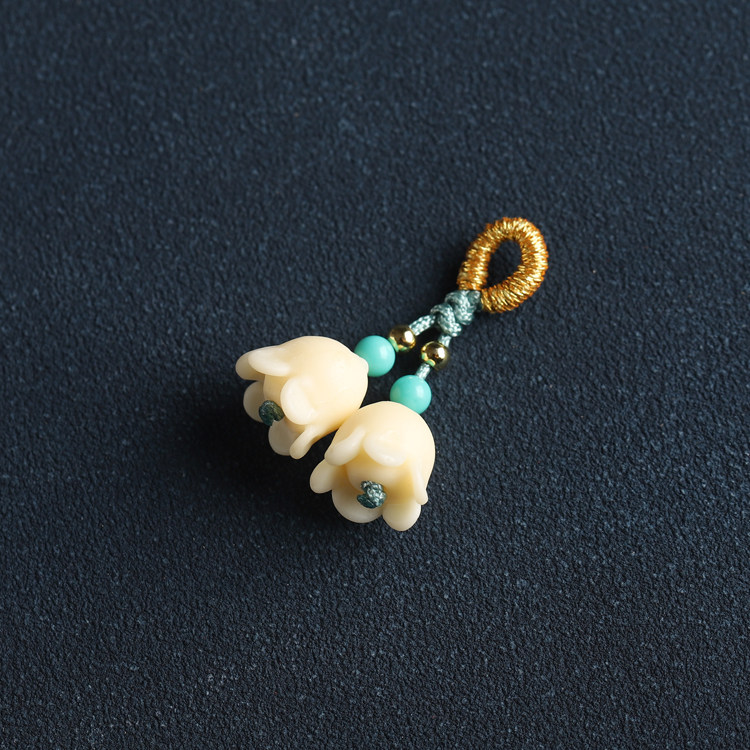 象牙果铃兰花栀子花桂花手串提溜侧挂项链坠子diy绿松跑环,淘宝优惠券,粉丝福利购,淘宝优惠卷