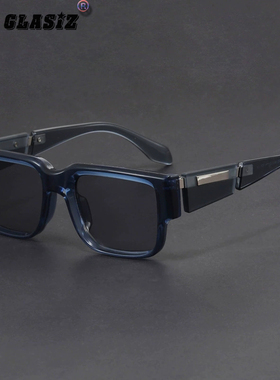 长方形窄框小众独特墨镜