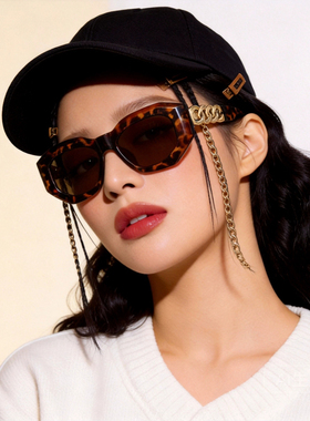 防紫外线多边形复古女士太阳镜