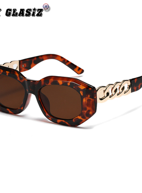 防紫外线多边形复古女士太阳镜