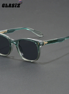 欧美版新款经典复古墨镜丙酸防晒方框太阳镜玳瑁色防蓝光平光镜