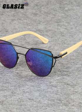 竹脚孤品复古太阳镜男女款墨镜