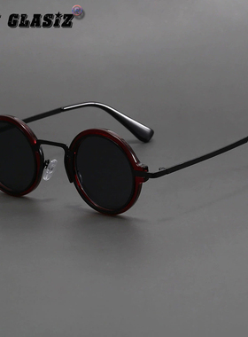 日系手工小圆遮阳防晒太阳镜