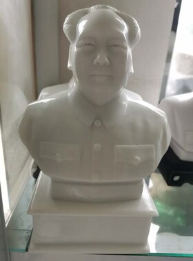 汉白玉石雕毛主席户外校园