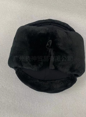 好质量藏青色棉帽 冬季防寒毛绒帽子 骑行帽 绿色棉帽子