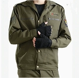 Камуфляжный износостойкий хлопковый осенний демисезонный комплект для работы подходит для мужчин и женщин, лонгслив