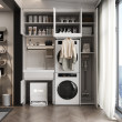 All-aluminum honeycomb aluminum balcony wash basin laundry cabinet combination