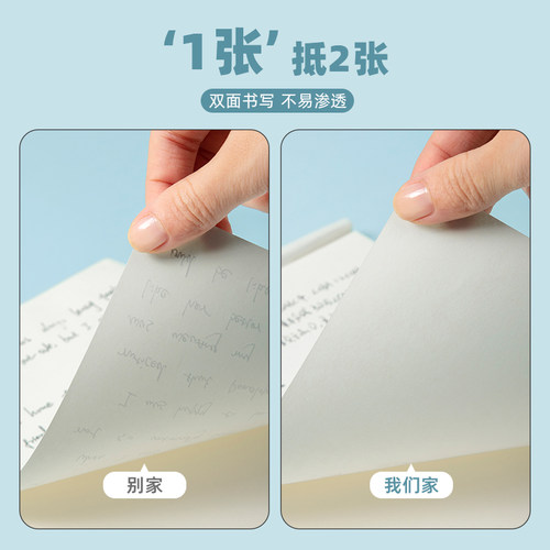 三年二班 草稿本学生用草稿纸空白本子考研专用初中生可撕演草纸小学生打草纸加厚白纸草纸本护眼米黄演算纸 - 图0