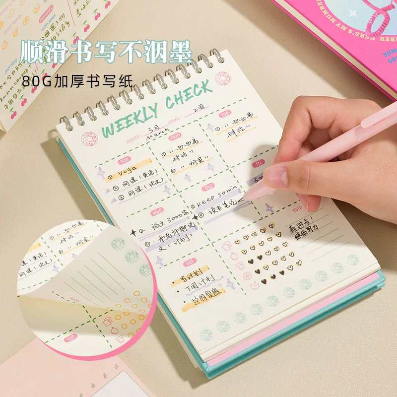 三年二班 Retro handheld small laptop, book for students, notebook, American style