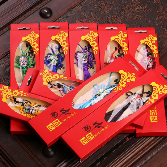 脸谱中国结小号挂件水晶变脸礼物 中国风京剧送老外出国特色礼品
