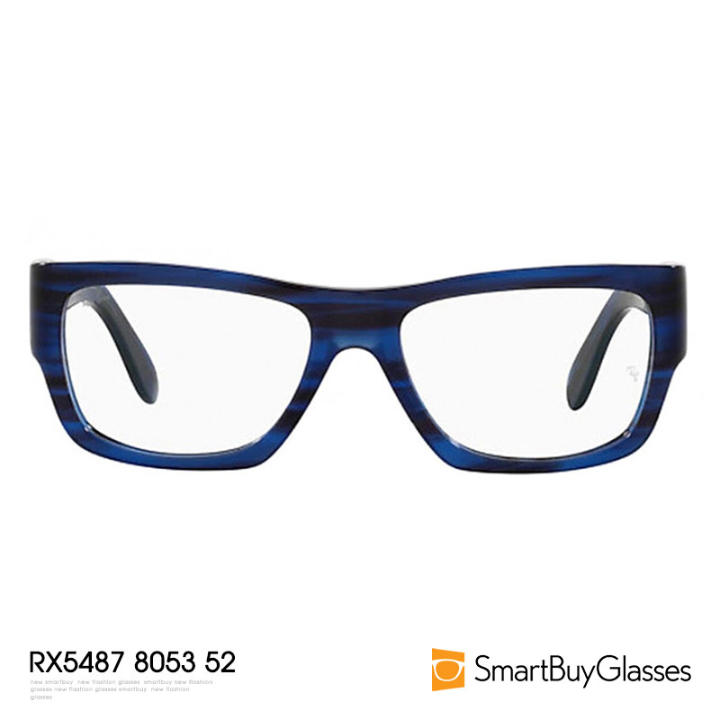 rayban框架正品男女条纹框架镜眼镜 SmartBuy海外眼镜架