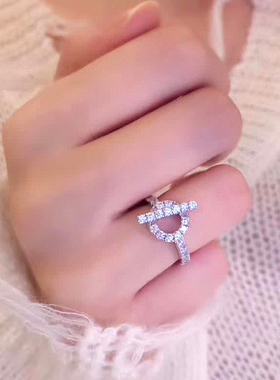 奥米迪奥OT镶钻戒指高级感冷淡风