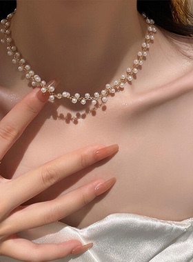 迪奥新款珍珠项链时尚高级感轻奢