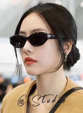 小脸猫眼墨镜女时尚海边度假遮阳