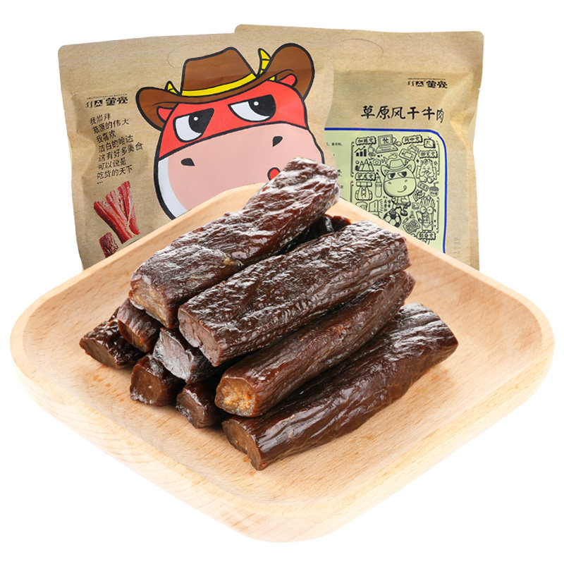 内蒙古蒙亮正宗手撕孕妇风干牛肉干 蒙亮牛肉类