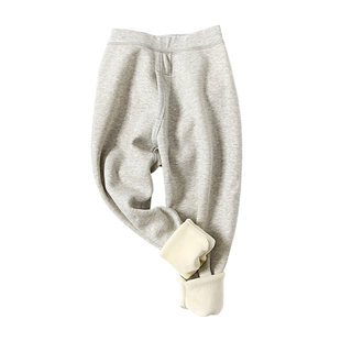 彩桥！儿童加绒加厚保暖裤