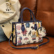 Beibei Bag New Contrast Color Cute Large Capacity Handbag Fashionable Beautiful Shopping Bag One Shoulder Crossbody Bag for Women