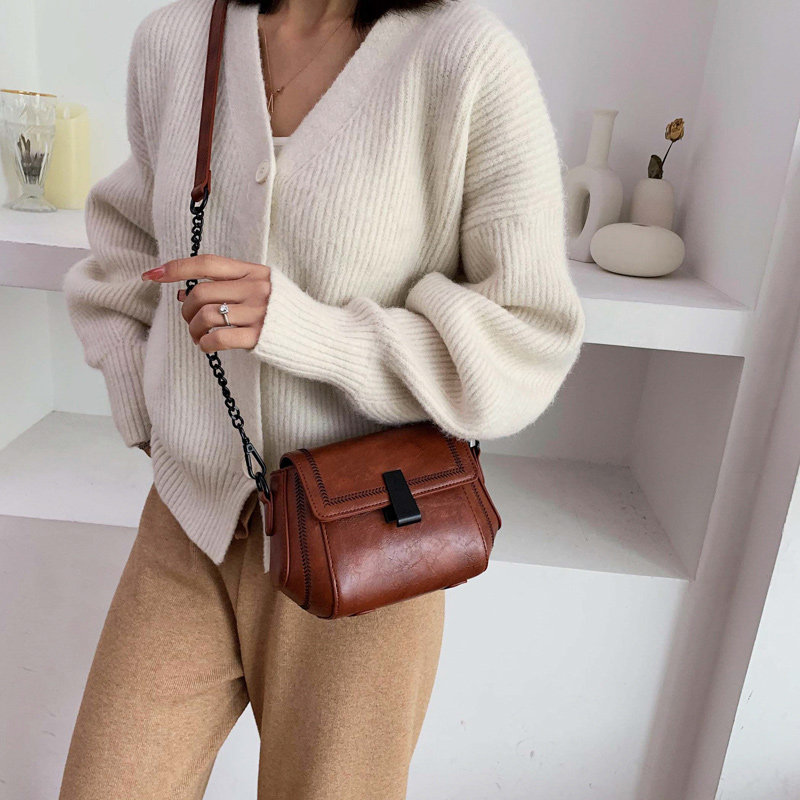 北包包2020新款潮韩版复古斜挎包 北包包女士包袋