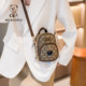Beibao new trendy fashion small bag cartoon bear simple casual small handheld shoulder crossbody bag for women