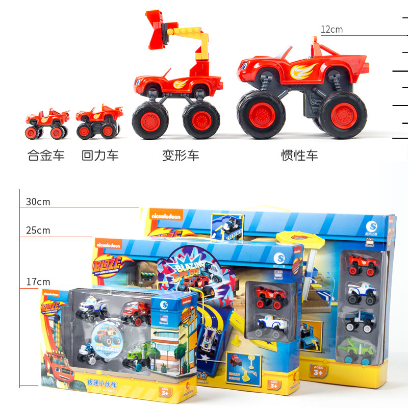 旋风战车队合金汽车飚速怪兽卡车模型轨道玩具儿童节圣诞礼物男孩-图3
